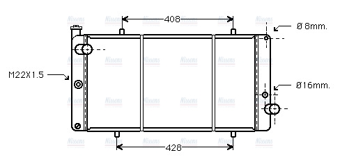AVA Coolant Radiator PEA2111