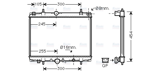 AVA Coolant Radiator PEA2200
