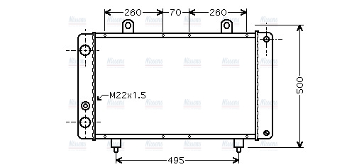 AVA Coolant Radiator PEA2319