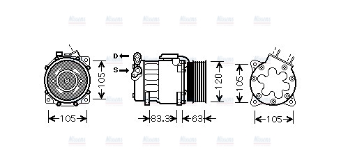 AVA Aircon Compressor PEAK306