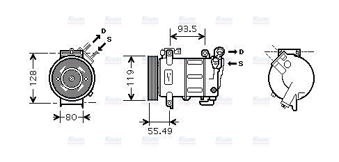 AVA Aircon Compressor PEAK316