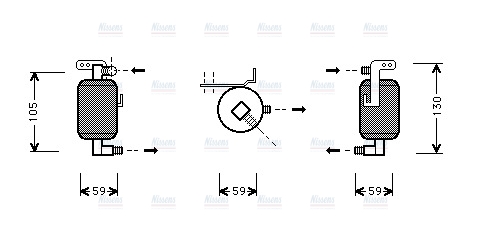 AVA Aircon Receiver Dryer Filter PED195