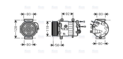 AVA Aircon Compressor PEK320