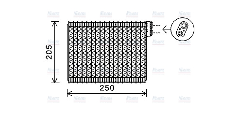 AVA Aircon Evaporator PEV352