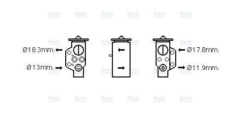 AVA Aircon Expansion valve PR1076