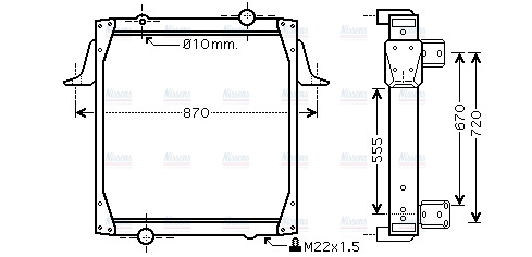 AVA Coolant Radiator RE2011