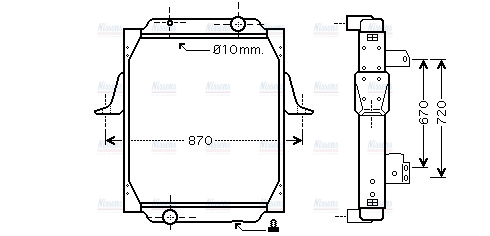 AVA Coolant Radiator RE2041