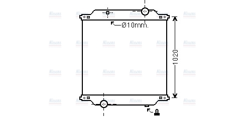 AVA Coolant Radiator RE2041N
