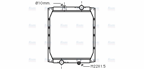 AVA Coolant Radiator RE2052