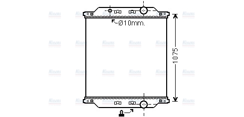 AVA Coolant Radiator RE2057N