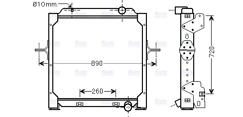 AVA Coolant Radiator RE2083