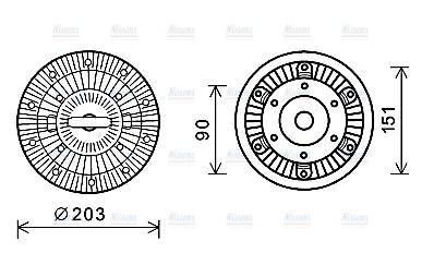 AVA Fan clutch REC105