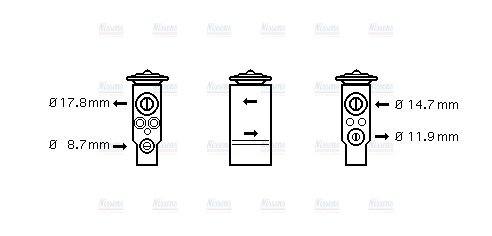 AVA Aircon Expansion valve RT1334
