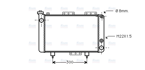AVA Coolant Radiator RT2001