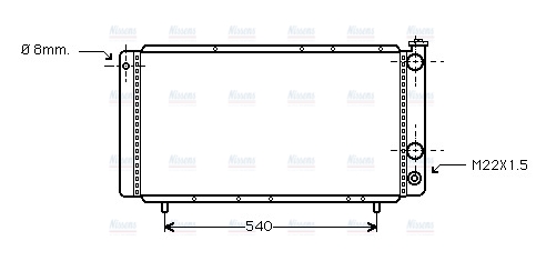 AVA Coolant Radiator RT2025