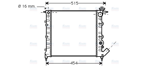 AVA Coolant Radiator RT2041