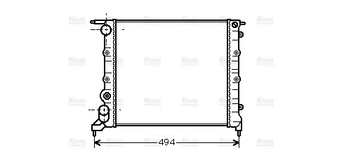 AVA Coolant Radiator RT2042