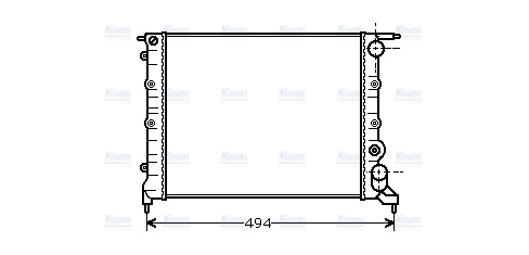 AVA Coolant Radiator RT2043
