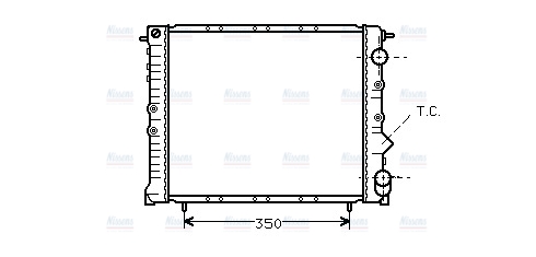 AVA Coolant Radiator RT2054