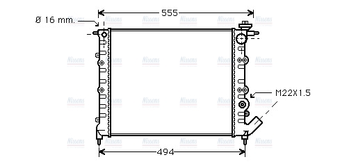 AVA Coolant Radiator RT2109