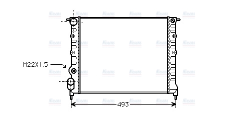 AVA Coolant Radiator RT2118