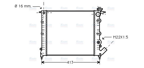 AVA Coolant Radiator RT2120