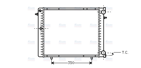 AVA Coolant Radiator RT2125
