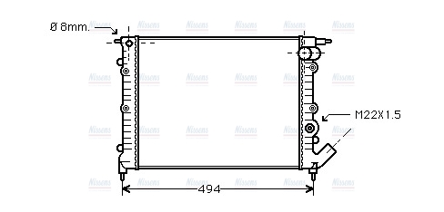 AVA Coolant Radiator RT2132