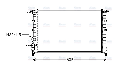 AVA Coolant Radiator RT2149