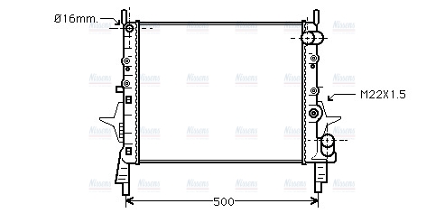 AVA Coolant Radiator RT2158