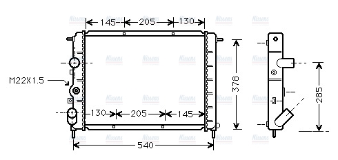 AVA Coolant Radiator RT2258