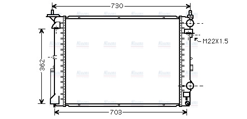 AVA Coolant Radiator RT2259