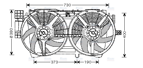 AVA Radiator Cooling Fan RT7530