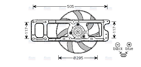 AVA Radiator Cooling Fan RT7537