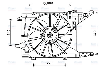 AVA Radiator Cooling Fan RT7550