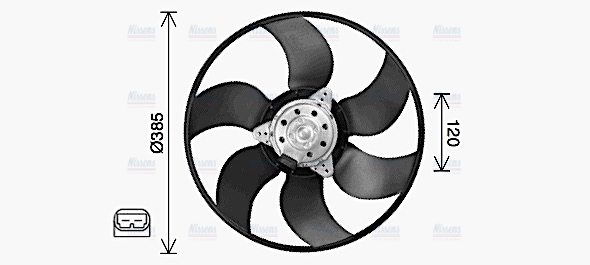 AVA Radiator Cooling Fan RT7665