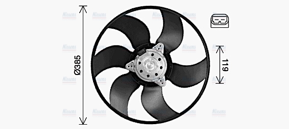AVA Radiator Cooling Fan RT7674