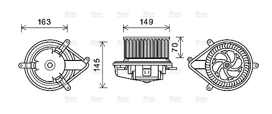 AVA Cabin Fan Blower Motor RT8512