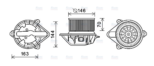 AVA Cabin Fan Blower Motor RT8577