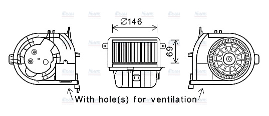 AVA Cabin Fan Blower Motor RT8589