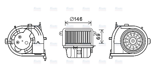 AVA Cabin Fan Blower Motor RT8591
