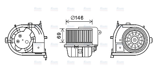 AVA Cabin Fan Blower Motor RT8592