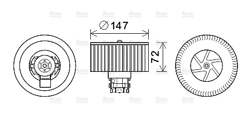 AVA Cabin Fan Blower Motor RT8598