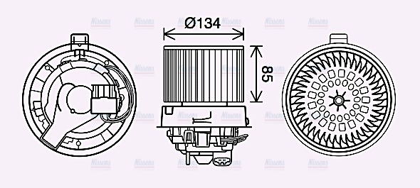 AVA Cabin Fan Blower Motor RT8635