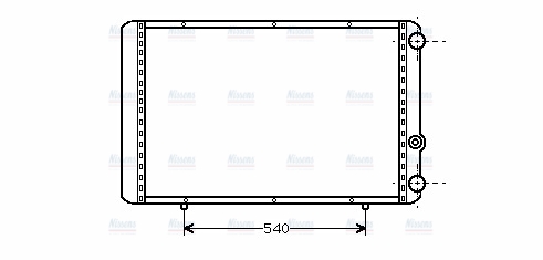 AVA Coolant Radiator RTA2155