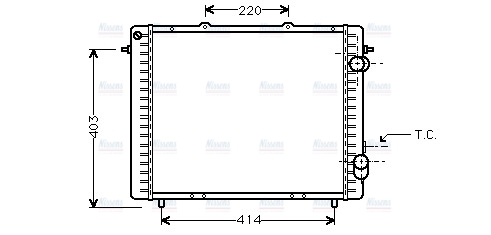 AVA Coolant Radiator RTA2159