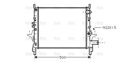 AVA Coolant Radiator RTA2206