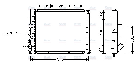 AVA Coolant Radiator RTA2215