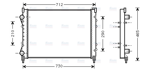 AVA Coolant Radiator RTA2233