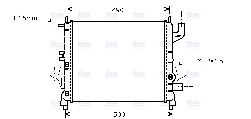 AVA Coolant Radiator RTA2262